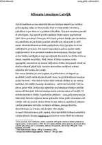 Eseja 'Klimata izmaiņas Latvijā', 1.