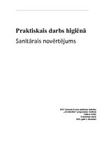 Referāts 'Praktiskais darbs higiēnā', 1.