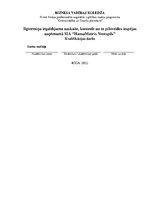 Referāts 'Ilgtermiņa ieguldījumu uzskaite, kontrole un to pilnveides iespējas uzņēmumā SIA', 1.