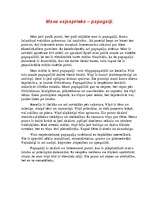 Eseja 'Mans vaļasprieks - papagaiļi', 1.