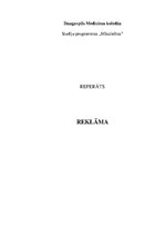 Referāts 'Reklāma', 1.