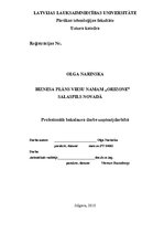 Diplomdarbs 'Biznesa plāns viesu namam "Orizone" Salaspils novadā', 1.