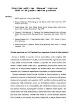 Eseja 'Krievijas politikas "Eiropas” virziens: NATO un ES paplašināšanas problēma', 1.