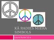 Prezentācija 'Kā radies miera simbols', 1.