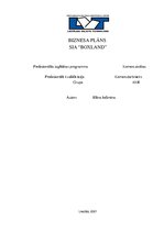 Biznesa plāns 'Biznesa plāns', 1.