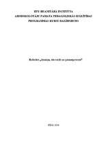 Konspekts 'Atmiņa, tās veidi un pamatprocesi', 1.