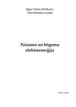 Referāts 'Paisumu un bēgumu elektroenerģija', 1.