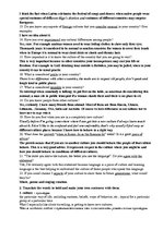 Konspekts 'Different Cultures', 2.