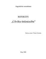 Referāts 'Cilvēku tirdzniecība', 1.