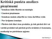 Prezentācija 'Kritiskā punkta analīze', 6.