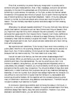 Eseja 'Celebrities', 1.