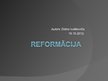 Prezentācija 'Reformācija', 1.