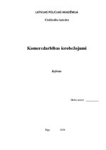 Referāts 'Komercdarbības ierobežojumi', 1.