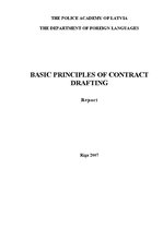 Referāts 'Basic Principles of Contract Drafting', 1.