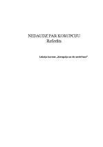 Referāts 'Nedaudz par korupciju', 1.
