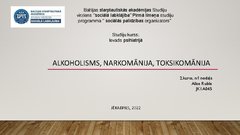 Prezentācija 'Alkoholisms, narkomānija, toksikomānija', 1.