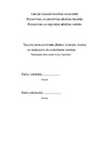 Referāts 'Tukuma piena kombināta "Baltais" produktu dizains un iepakojums, tā uzlabošanas ', 1.