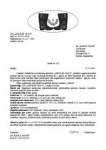 Paraugs 'Ārējās tirdzniecības kontrakts par gumijas apavu pārdošanu', 1.