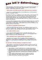 Konspekts 'Datorvīrusi', 1.