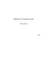 Referāts 'Eksports un tā atbalsts Latvijā', 1.