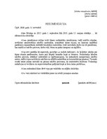 Konspekts 'Rekomendācija', 1.