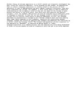 Eseja 'Explain the Key Theories in the Field of Child Language Acquisition', 2.