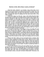 Eseja 'Dzīvības vērtība Albēra Kamī romānā "Svešinieks"', 1.