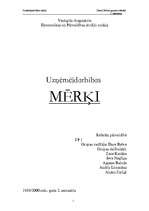 Referāts 'Mērķi', 1.