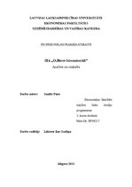 Prakses atskaite 'SIA "O.Bāres būvmateriāli". Analīze un uzskaite', 1.