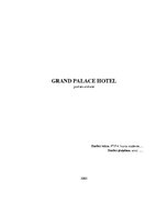 Prakses atskaite 'Viesnīca "Grand Palace Hotel"', 1.