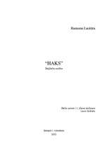Referāts 'Reanona Lasitēra "Haks"', 1.
