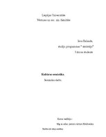 Konspekts 'Semiotika', 1.