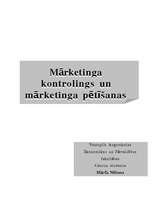 Referāts 'Mārketinga kontrolings un mārketinga pētīšanas loma tajā', 1.