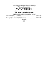 Konspekts 'Tūrisma maršruts "Ne vēderam, bet dvēselei"', 1.