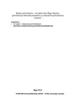 Eseja 'Kultūru globalizācija - vai tiešām tikai 20.gs.? Kultūru globalizācijas vēsturis', 1.