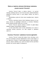 Referāts 'Viesnīcas "Provincia" raksturojums', 18.