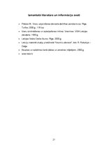 Referāts 'Viesnīcas "Provincia" raksturojums', 21.