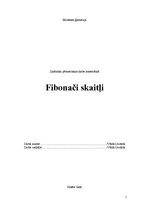 Referāts 'Fibonači skaitļi', 1.