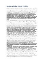 Eseja 'Modes attīstība Latvijā 20.-30.gados', 1.
