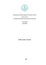 Referāts 'Public Opinion Research', 1.