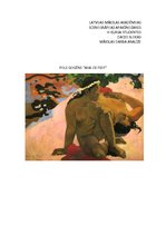 Eseja 'Pola Gogēna gleznas "Aha oe feii?" analīze', 1.