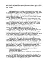 Referāts 'Globalizācija elektroenerģijas ražošanā', 1.