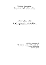 Referāts 'Produkta pašizmaksas kalkulācija', 1.