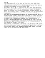 Eseja 'A Personal Tragic Event', 1.