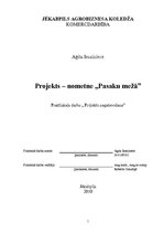 Referāts 'Projekts - nometne "Pasaku mežā"', 1.