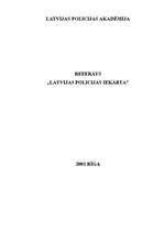 Konspekts 'Latvijas policijas iekārta', 1.