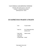 Prakses atskaite 'Kvalifikācijas prakses atskaite', 1.