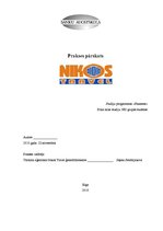 Prakses atskaite 'Prakses pārskats SIA "Nikos Travel"', 1.