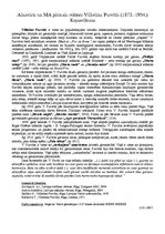 Konspekts 'Ainavists un MA pirmais rektors Vilhelms Purvītis', 1.