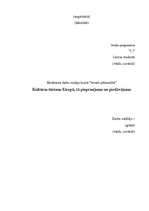 Konspekts 'Kultūras tūrisms Eiropā, tā pieprasījums un piedāvājums', 1.